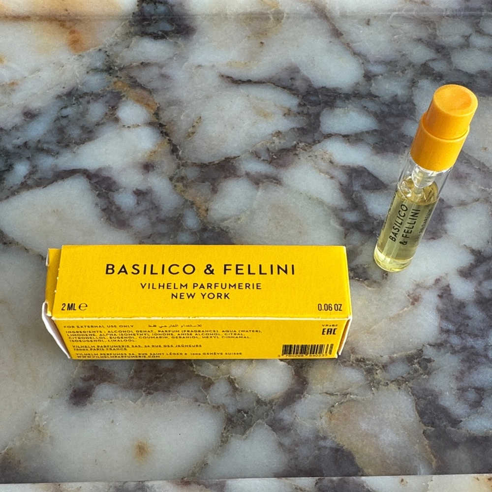 Vilhelm parfumerie New York Basilico & Fellini Sample